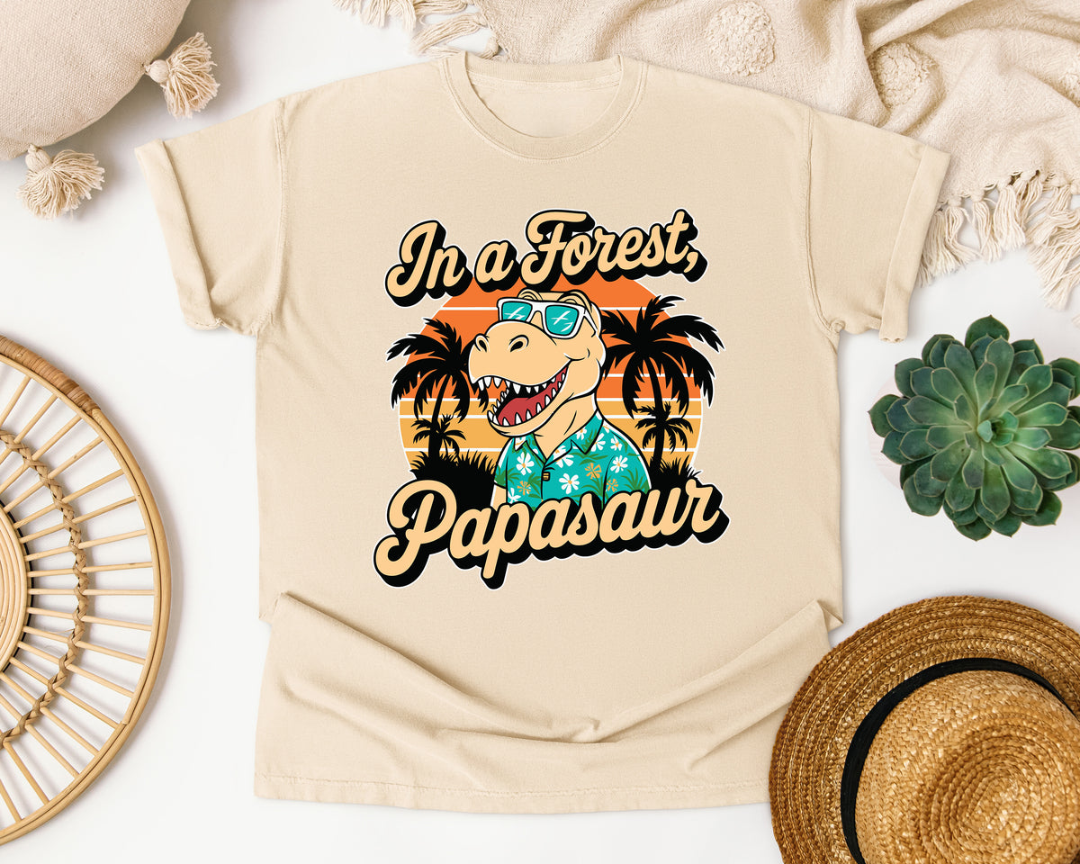 Papasaur graphic tee in Ivory
