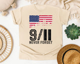 Never Forget Black 2 graphic tee in Ivory