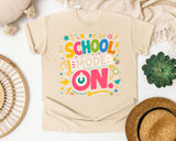 School Mode On graphic tee in Ivory