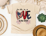 For The Love Of The USA graphic tee in Ivory