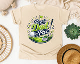 Best Dad By Par Grey 2 graphic tee in Ivory