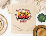 Strong Funny Protector Dad graphic tee in Ivory