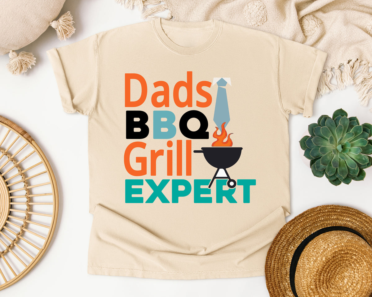 Dads BBQ Grill Expert graphic tee in Ivory