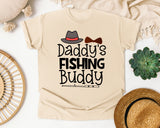 Daddy's Fishing Buddy graphic tee in Ivory