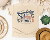 Remembering September 11 graphic tee in Ivory