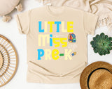 Little Miss Pre-K Bright graphic tee in Ivory