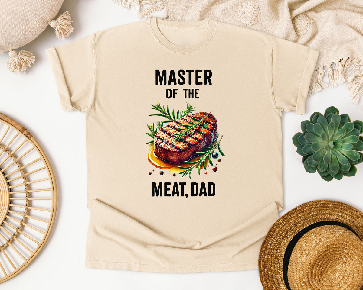 Master Of The Meat Dad Brown graphic tee in Ivory