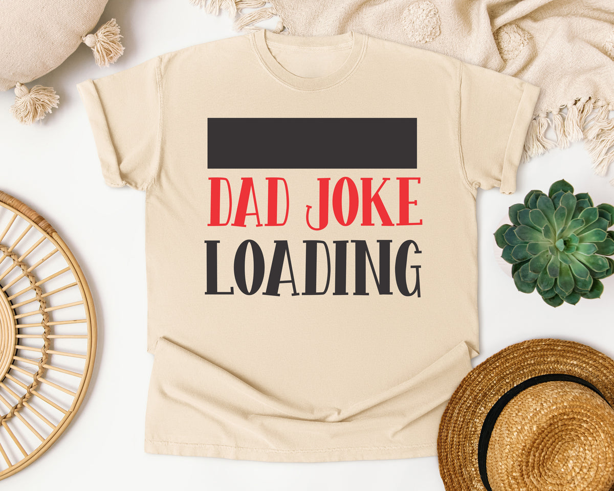 Dad Joke Loading White 2 graphic tee in Ivory