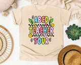 ABCD Teacher Tour graphic tee in Ivory
