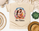 A Girl's First True Love Is Her Father Grey graphic tee in Ivory