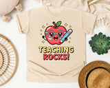 Teaching Rocks graphic tee in Ivory