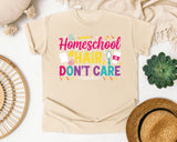 Homeschool Hair Dont Care Bright graphic tee in Ivory