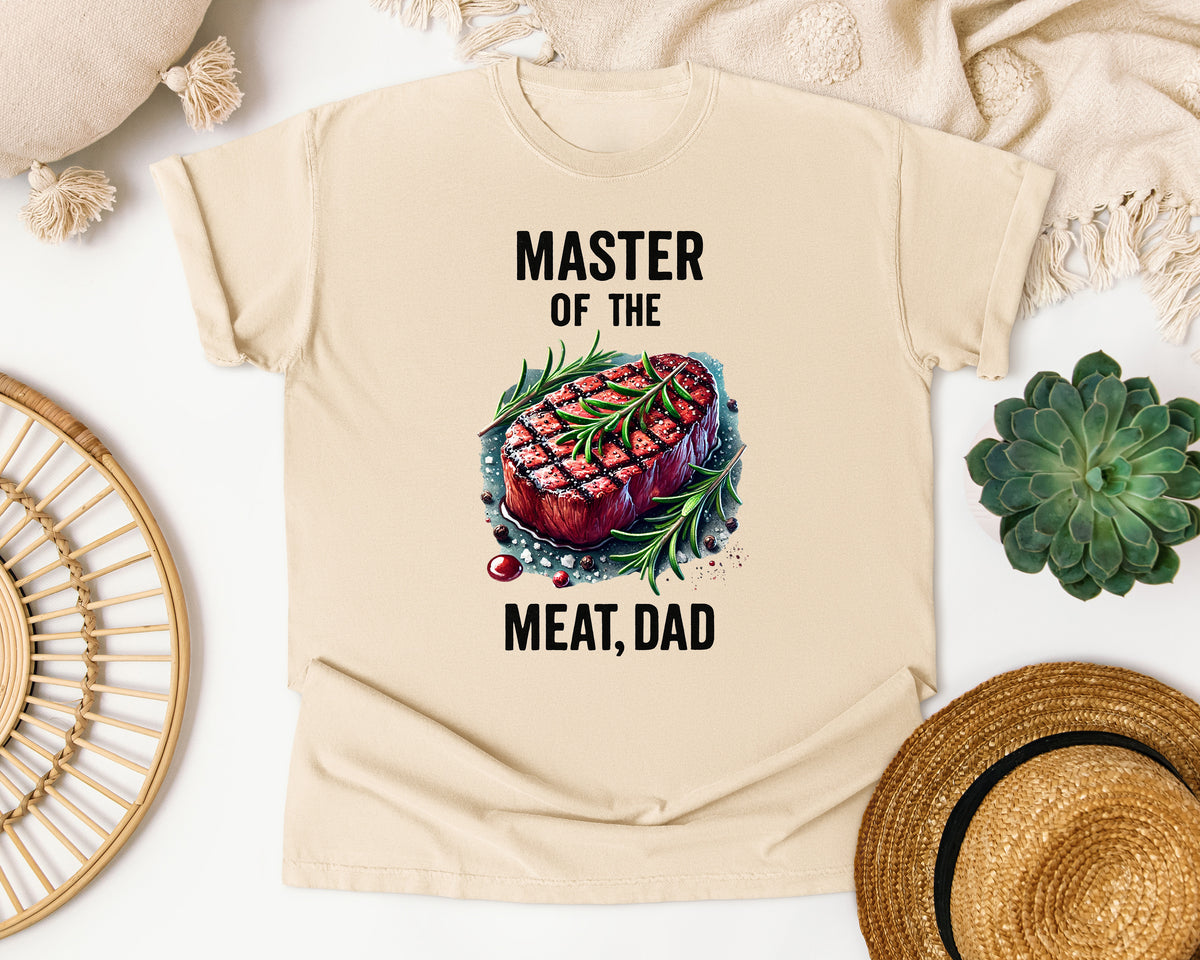 Master Of The Meat Dad Grey 2 graphic tee in Ivory