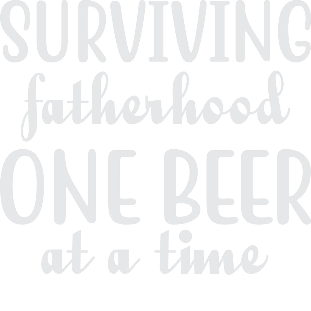 Surviving Fatherhood One Beer At A Time Classic graphic tee in Ivory