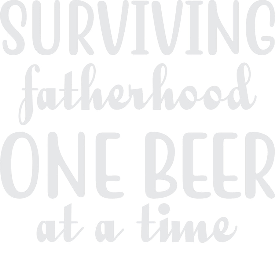 Surviving Fatherhood One Beer At A Time Classic graphic tee in Ivory