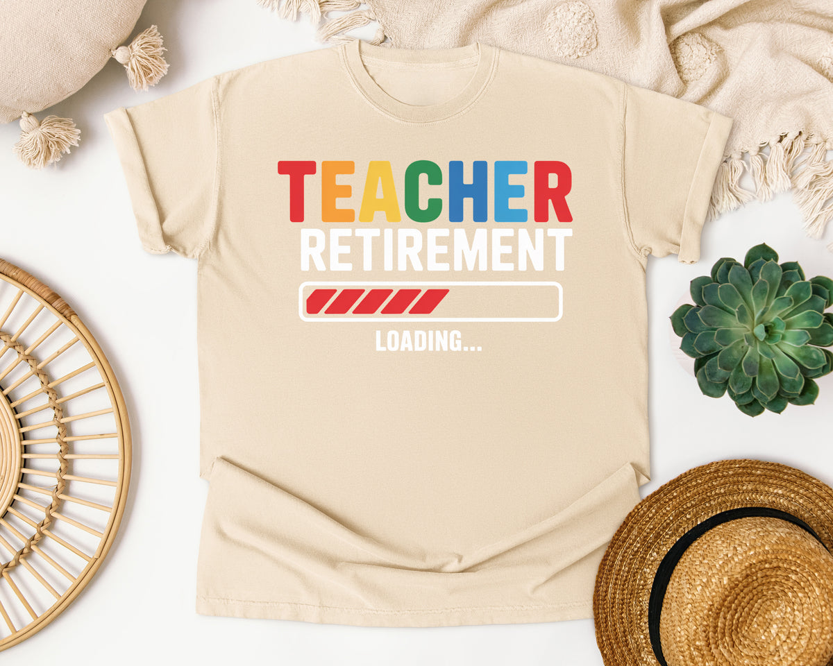 Teacher Retirement Loading graphic tee in Ivory