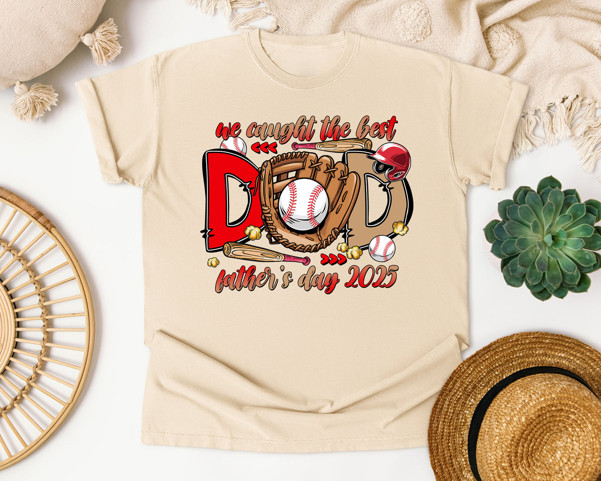 We Caught The Best Dad graphic tee in Ivory