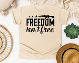 Freedom Isn't Free White graphic tee in Ivory