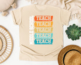 Middle School Teach Kindness Light Print Graphic Tee graphic tee in Ivory
