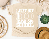 I Just Hit 100 Days Of School graphic tee in Ivory