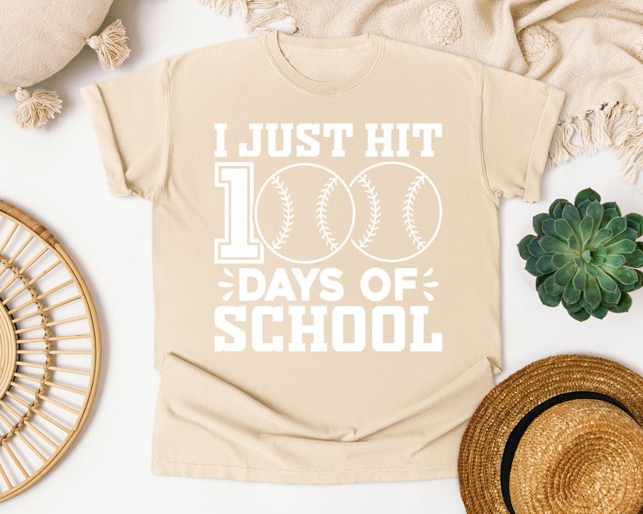 I Just Hit 100 Days Of School graphic tee in Ivory