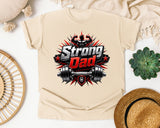 Strong Dad Weightlifting graphic tee in Ivory