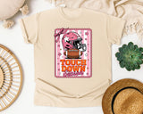 Touchdown Season Pink Helmet graphic tee in Ivory
