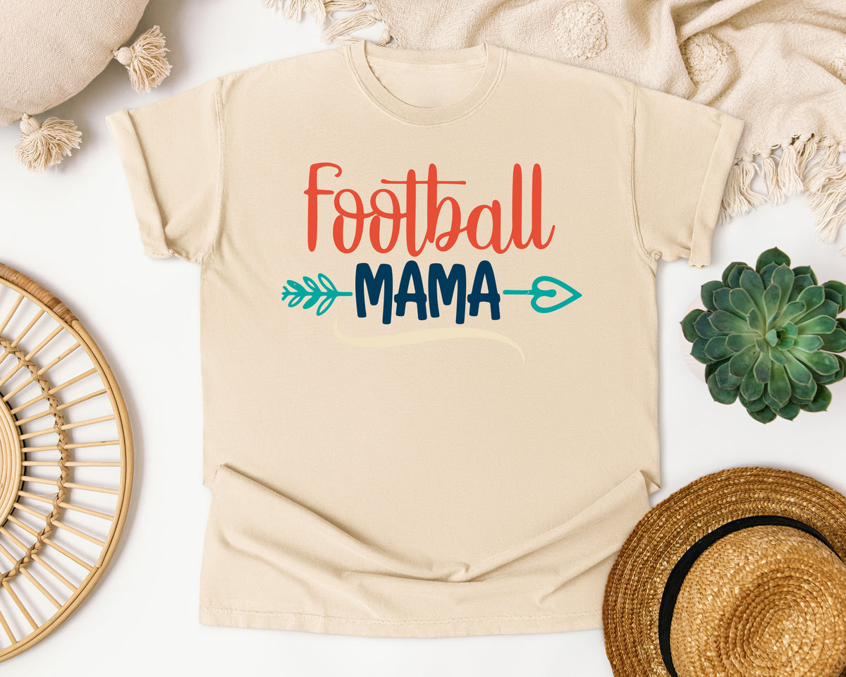 Football Mama Arrow graphic tee in Ivory