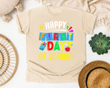 Happy First Day Of School Light Print Graphic Tee graphic tee in Ivory