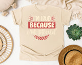 Im Loud Because Im Proud graphic tee in Ivory