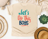 Lets Do This Boys graphic tee in Ivory
