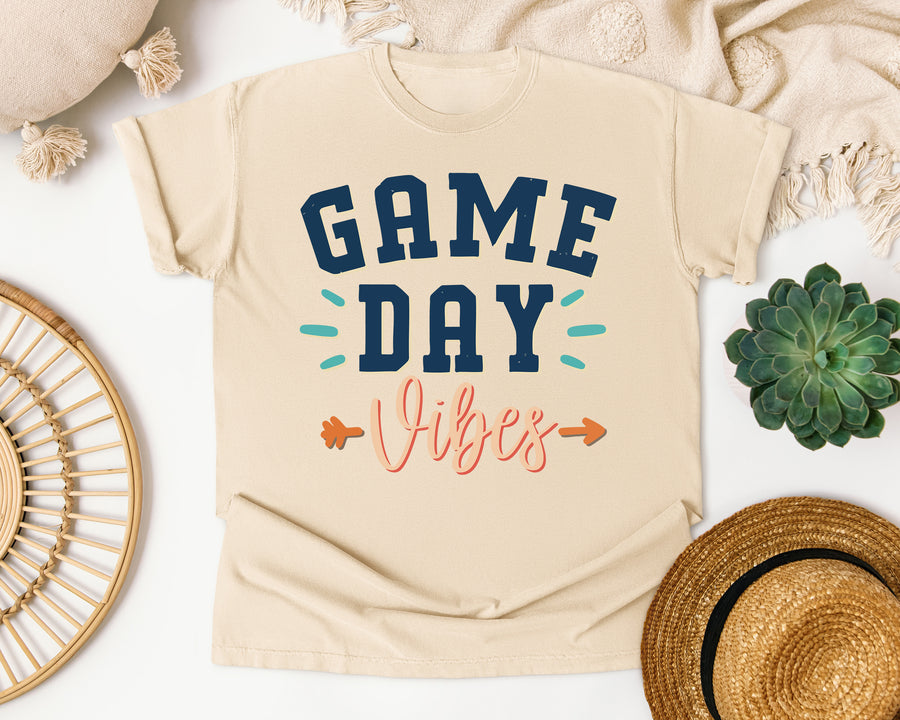 Game Day Vibes graphic tee in Ivory
