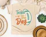 Tackle The Day graphic tee in Ivory