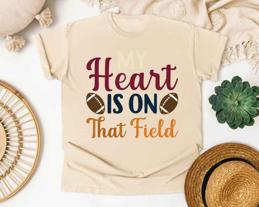 My Heart Is On That Field graphic tee in Ivory