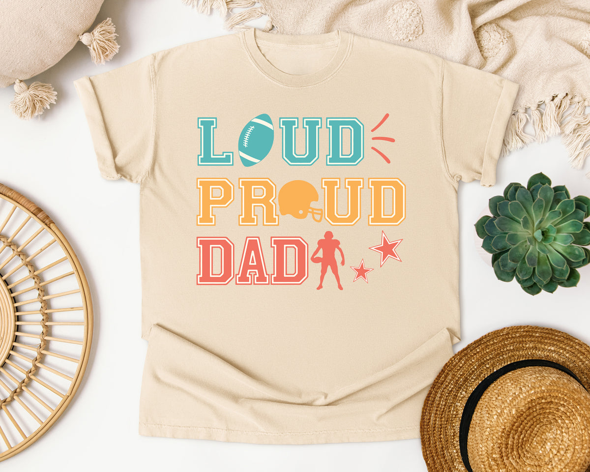 Loud Proud Dad graphic tee in Ivory