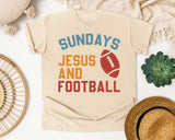 Sundays Are For Jesus And Football graphic tee in Ivory