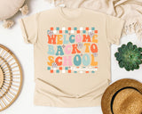 Welcome Back To School Nurse Bright Graphic Tee graphic tee in Ivory