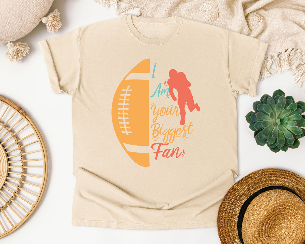I Am Your Biggest Fan Football graphic tee in Ivory