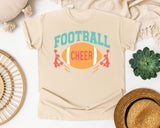 Football Cheer Pom Poms graphic tee in Ivory