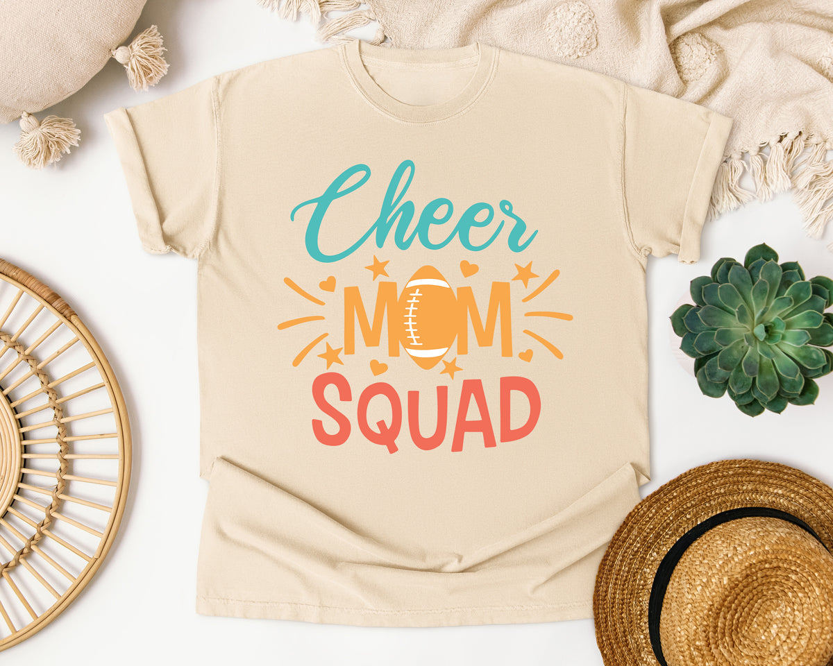 Cheer Mom Squad graphic tee in Ivory