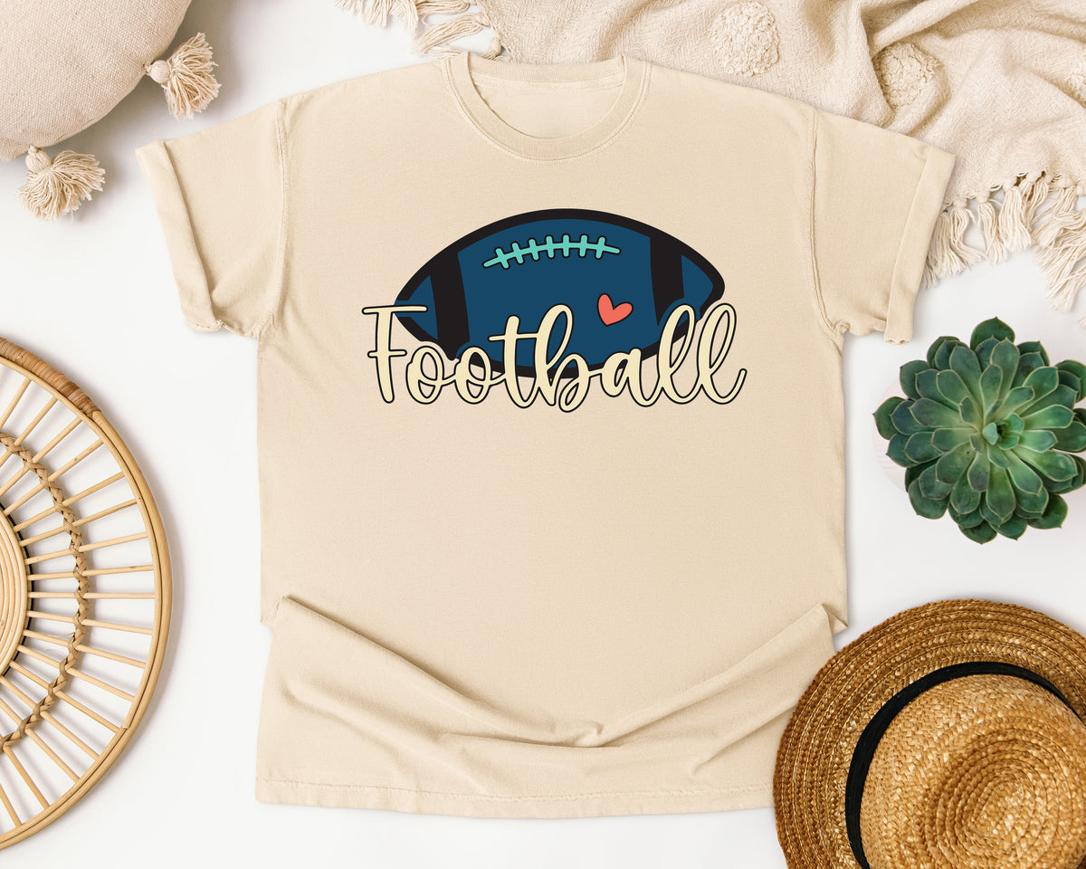 Football Script Simple graphic tee in Ivory