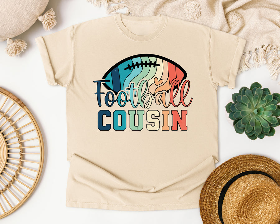 Football Cousin graphic tee in Ivory
