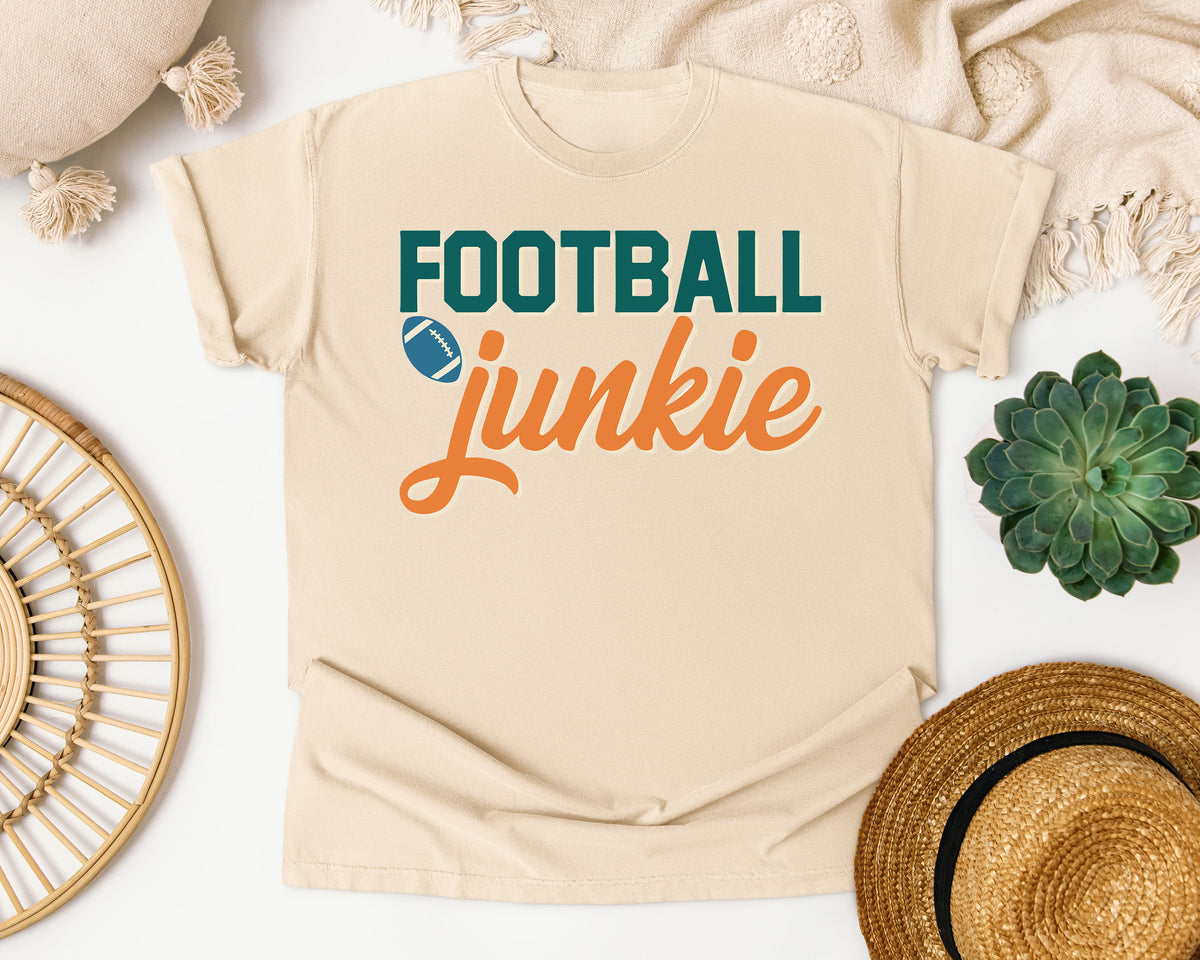 Football Junkie graphic tee in Ivory