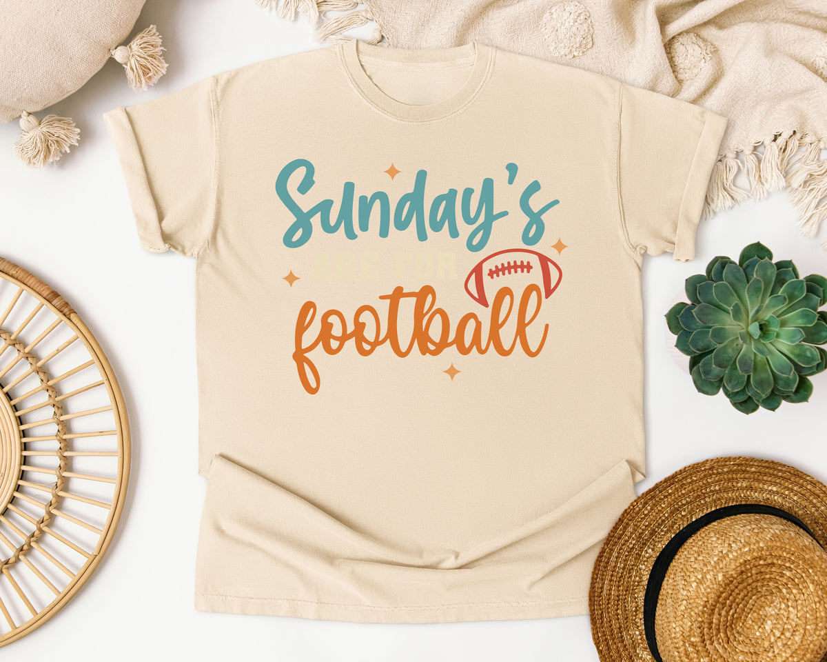 Sundays Are For Football Script graphic tee in Ivory