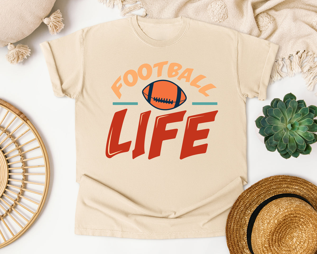 Football Life graphic tee in Ivory