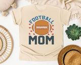 Football Mom Hearts graphic tee in Ivory