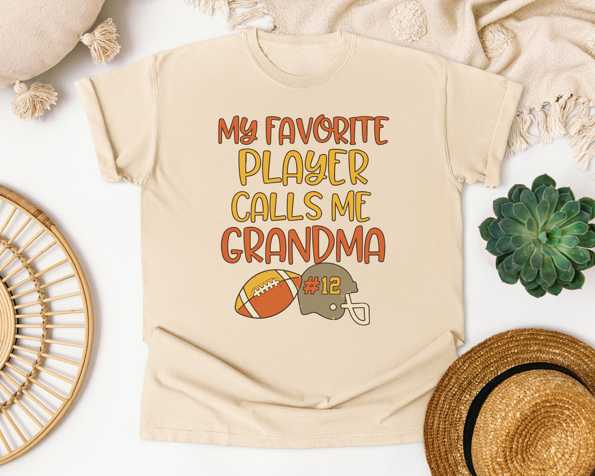 My Favorite Player Calls Me Grandma graphic tee in Ivory