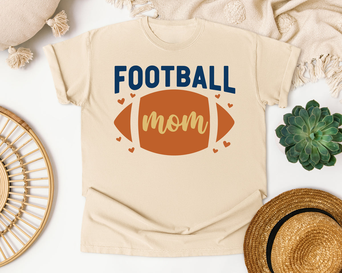 Football Mom Ball graphic tee in Ivory