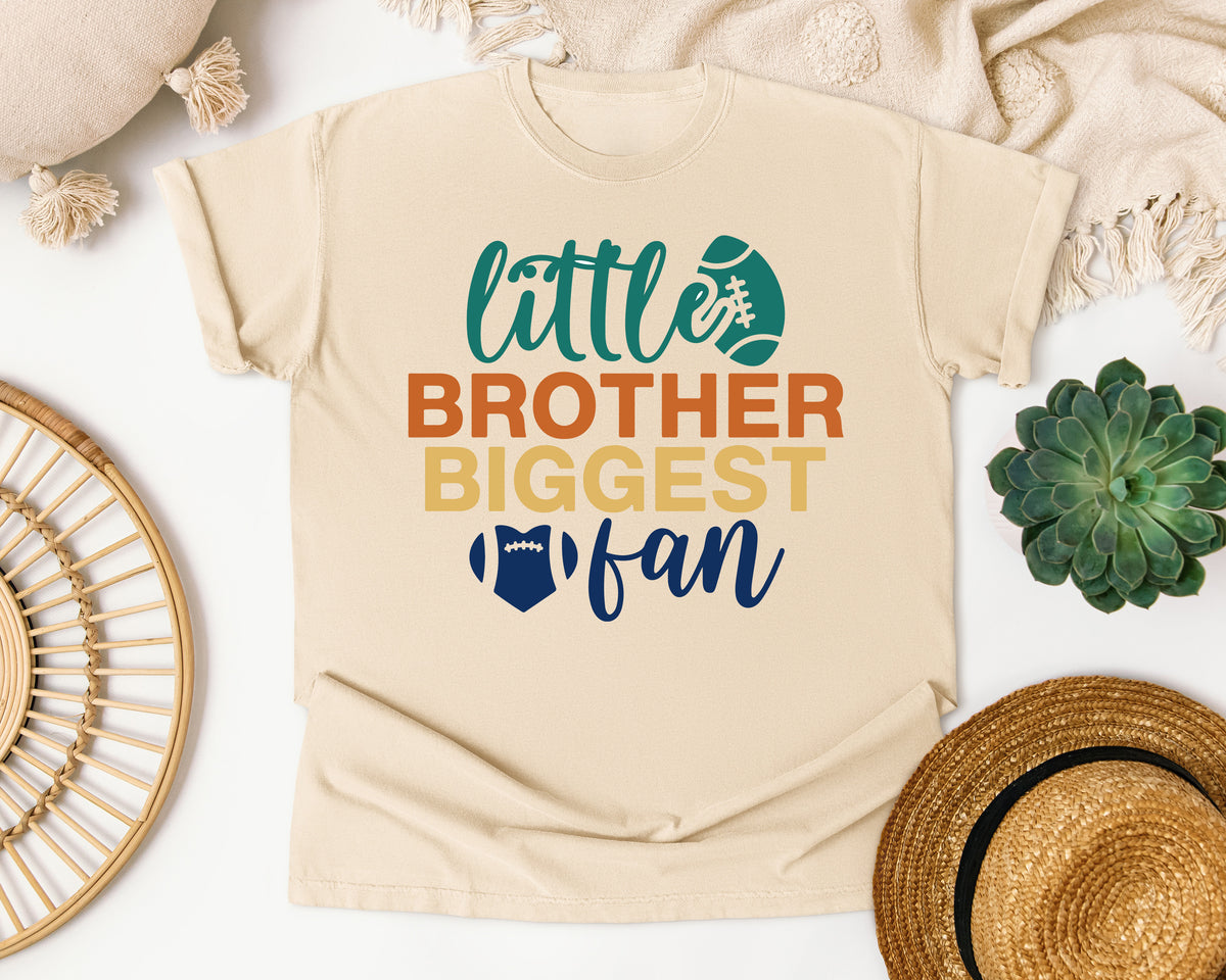 Little Brother Biggest Fan graphic tee in Ivory