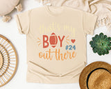 Thats My Boy Out There 24 graphic tee in Ivory